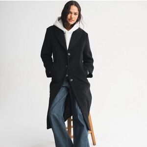 Abercombie and Fitch Wool Blend Dad Coat